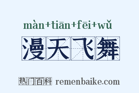 漫天飞舞是什么意思的图片